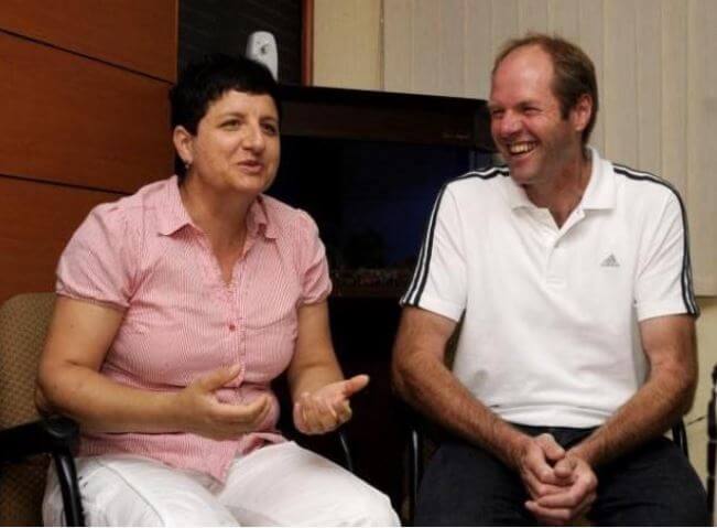 Gerhard Muller with his wife.